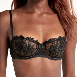 ETAM Amaryllis Embroidered Underwire Demi Bra ❤️NWT❤️IN STORES❤️32B